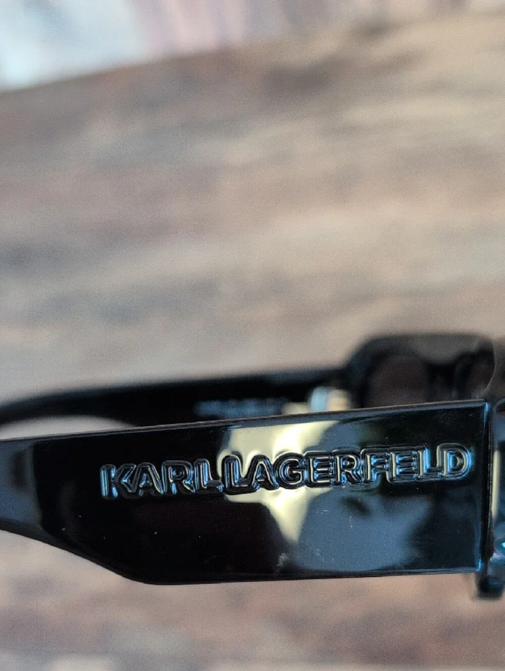 Karl Lagerfeld KL6188S 001 Black Sunglasses with Logo Case M453